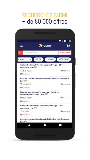 Apec : offres d’emploi cadres screenshot 1