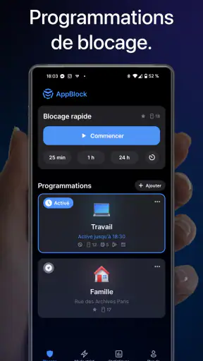 AppBlock - blocage d'applis screenshot 3