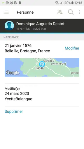 Arbre Familial de FamilySearch screenshot 2
