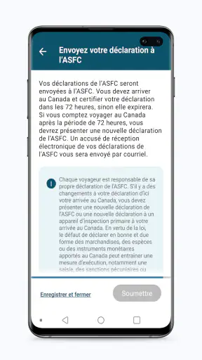 ArriveCAN screenshot 8