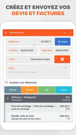 Artinove, Devis Facture facile screenshot 11