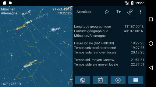 Astrolapp carte du ciel étoilé screenshot 2