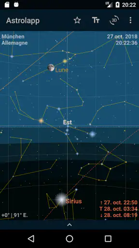Astrolapp carte du ciel étoilé screenshot 5