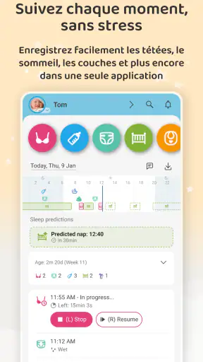 Baby Daybook - Suivi de Bébé screenshot 2