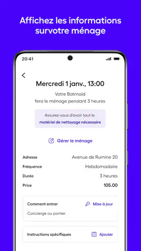Batmaid - ménage à domicile screenshot 3