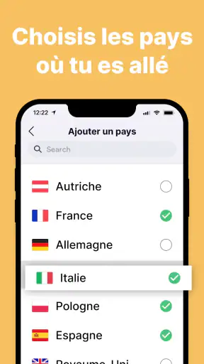 been: carte des pays visités screenshot 2