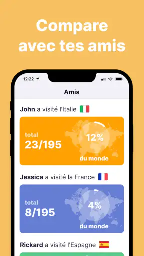 been: carte des pays visités screenshot 4