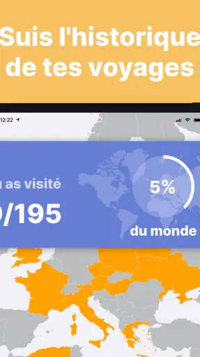 been: carte des pays visités screenshot 5