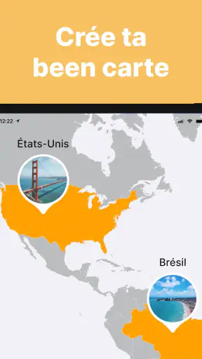 been: carte des pays visités screenshot 7