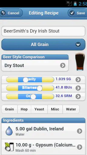 BeerSmith 3 Mobile Homebrewing screenshot 3