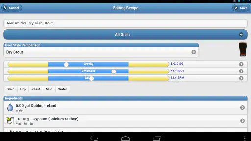 BeerSmith 3 Mobile Homebrewing screenshot 9