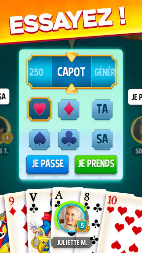 Belote & Coinche, jeu en ligne screenshot 10