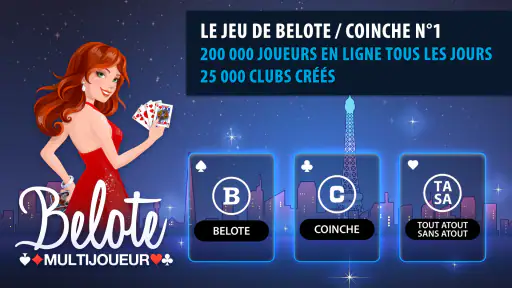 Belote & Coinche Multijoueur screenshot 1