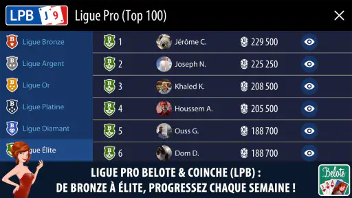 Belote & Coinche Multijoueur screenshot 3