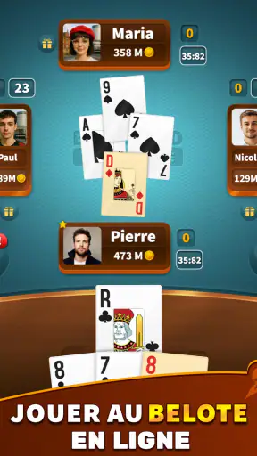 Belote - Rami Online HD screenshot 11