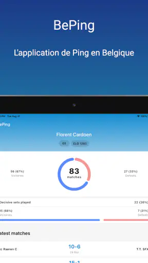 BePing – Tennis de table screenshot 6