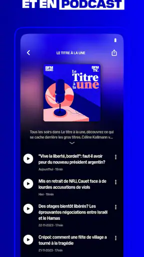 BFM : TV, news, radio en live screenshot 8