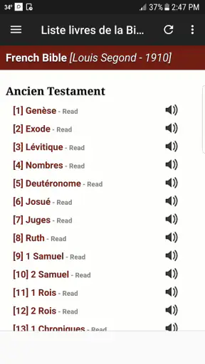 Bible en français Louis Segond screenshot 2