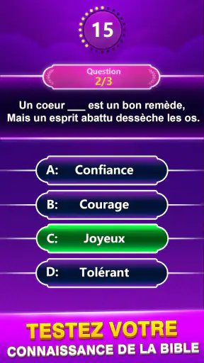 Bible Trivia - Quiz de Mots screenshot 8