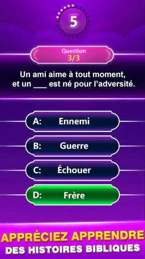 Bible Trivia - Quiz de Mots screenshot 9