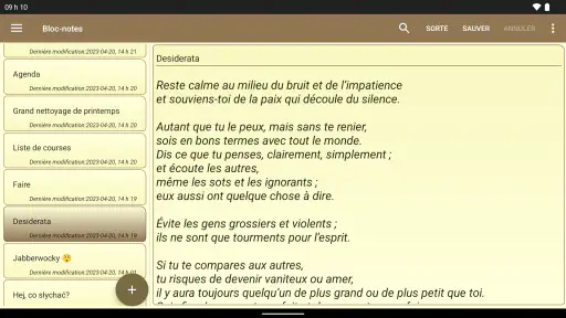 Bloc-notes - notes simples screenshot 9