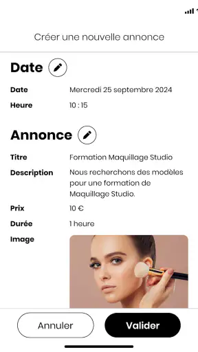 BOOK UP - Réservation modèles screenshot 10