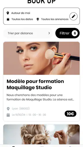 BOOK UP - Réservation modèles screenshot 2