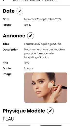 BOOK UP - Réservation modèles screenshot 4