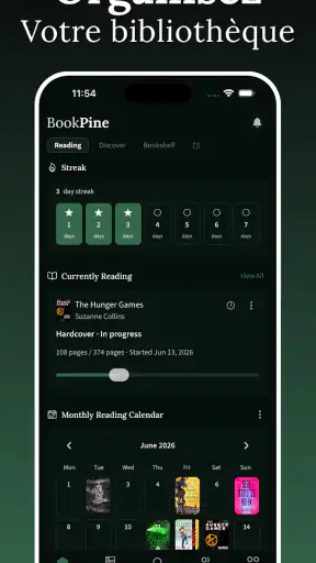 BookPine: Suivi de Lecture screenshot 1