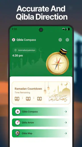 Boussole Qibla-Qibla Direction screenshot 1