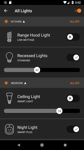 Brilliant Smart Home System screenshot 2