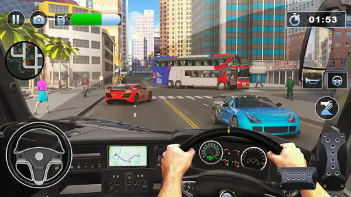 Bus Simulator : 3D Bus Games screenshot 9