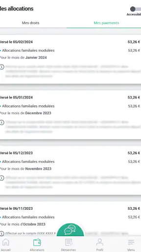 Caf - Mon Compte screenshot 10