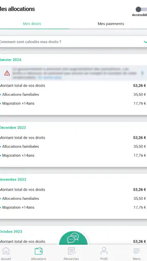 Caf - Mon Compte screenshot 11