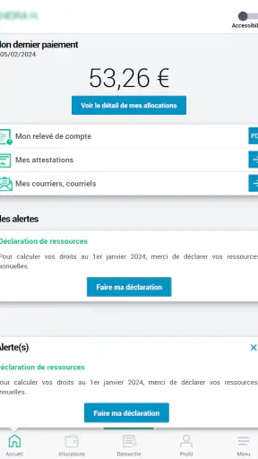 Caf - Mon Compte screenshot 9