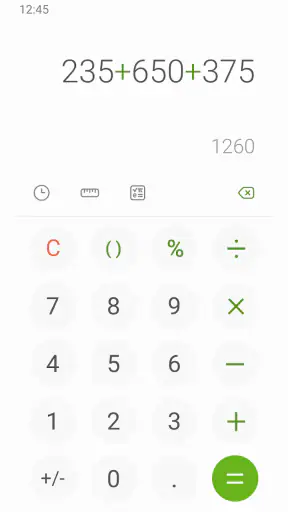 Calculatrice de Samsung screenshot 1