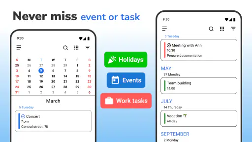 Calendar 2026: Simple Calendar screenshot 2