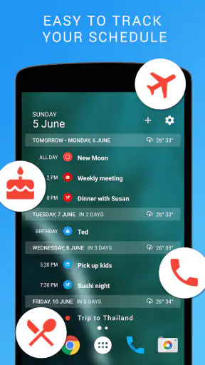 Calendar Widget: Agenda - Beau screenshot 2