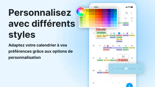 Calendrier Agenda, Planner App screenshot 7