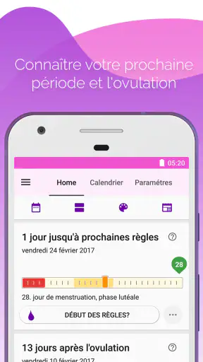Calendrier des règles Lilly screenshot 1