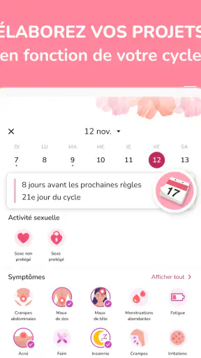 Calendrier des règles – Suivi screenshot 11