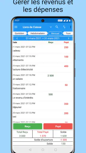 Carnet de Dépenses screenshot 1