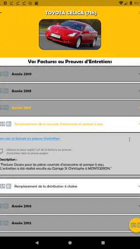 Carnet Entretien pour Voitures screenshot 11
