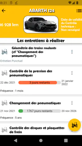 Carnet Entretien pour Voitures screenshot 2