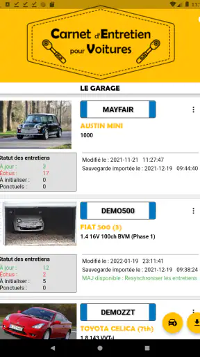 Carnet Entretien pour Voitures screenshot 9