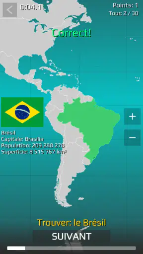 Carte du monde Quiz screenshot 9