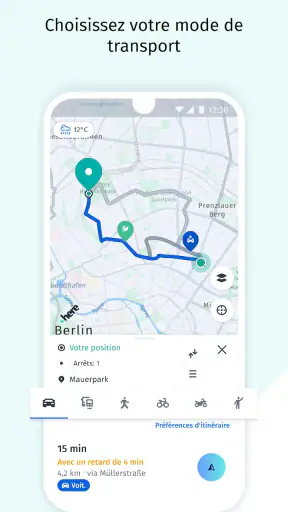 Cartes et navigation HERE WeGo screenshot 4