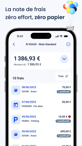 Cegid Notilus notes de frais screenshot 2
