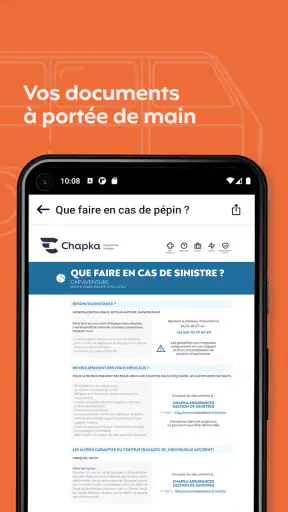 Chapka, assurance voyage screenshot 2