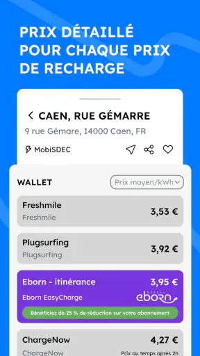 Chargeprice : bornes et prix screenshot 2